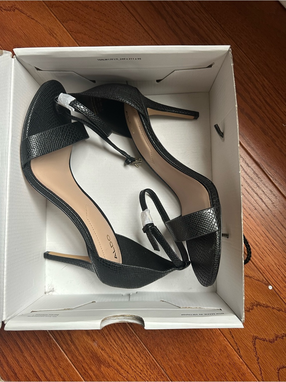 ALDO Piliria Black Stiletto Sandals